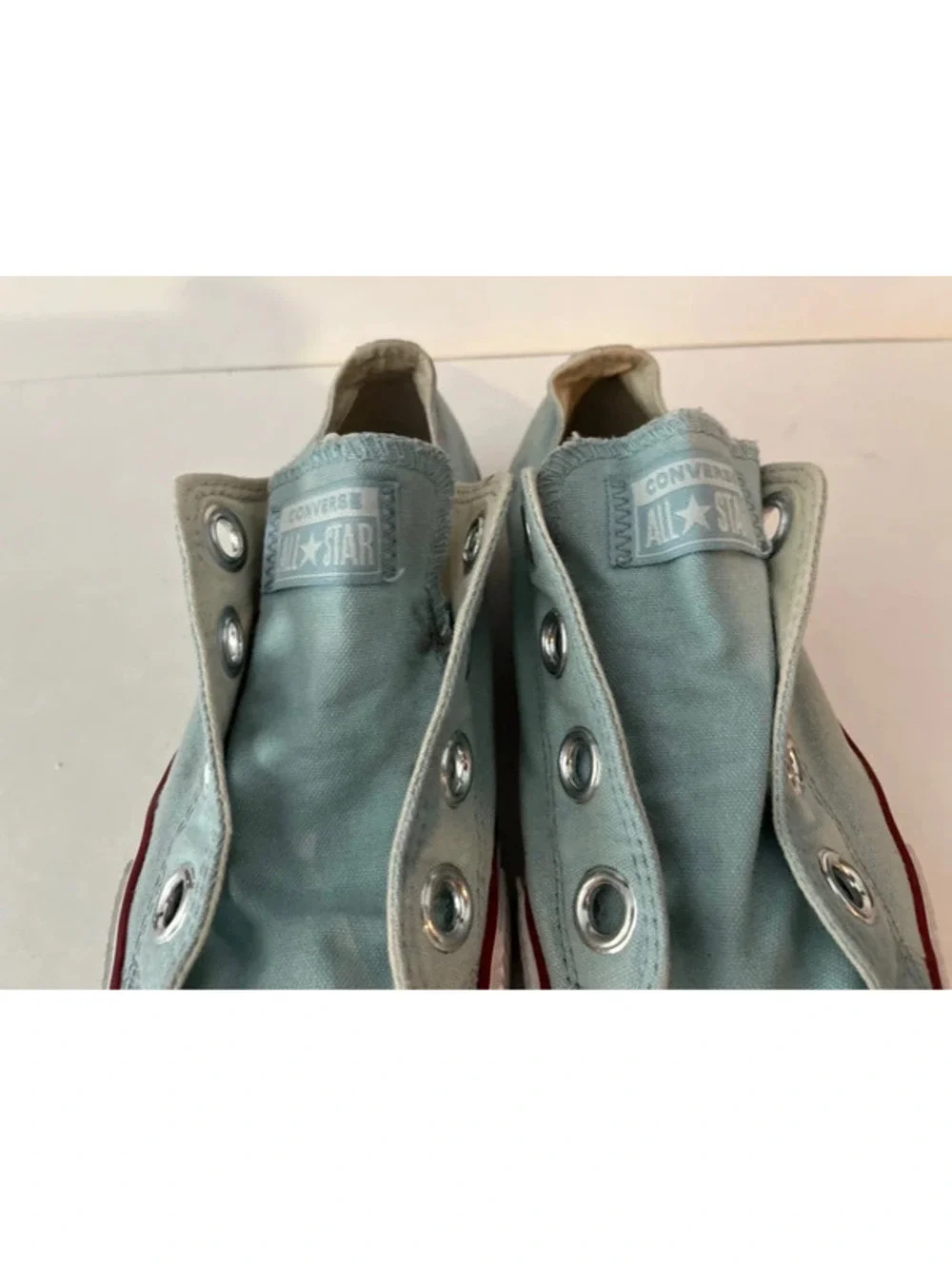 Converse Turquoise Blue All Star Slip-on Shoes Snickers Size 3 Girls
